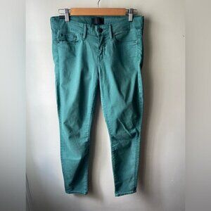 Vince green skinny jeans size 28